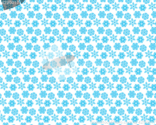 Image of Pattern with different snowflakes