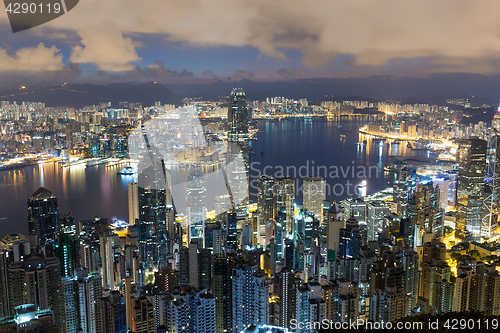 Image of Hong Kong city night