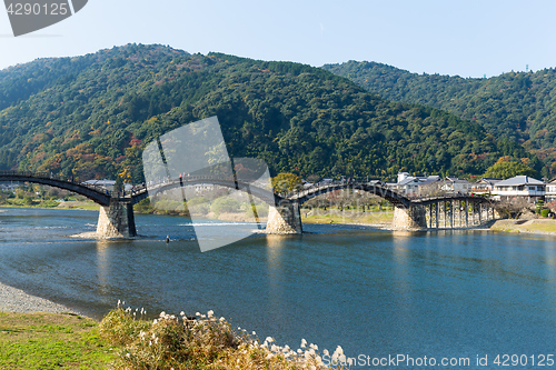 Image of Traditional Kintai Bridge in Japan