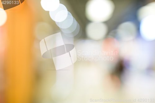 Image of Blur of shopping mall