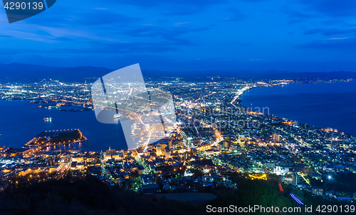 Image of Hakodate skyline at night