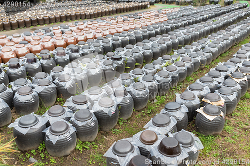 Image of Production of Vinegar in Barrel