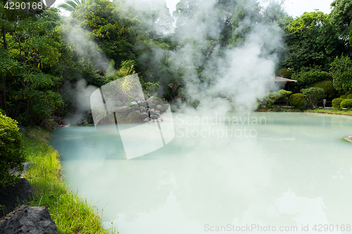 Image of Shiraike Jigoku, hot springs in Beppu of Japan