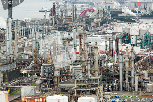 Image of Industrial factory in Yokkaichi city at Japan