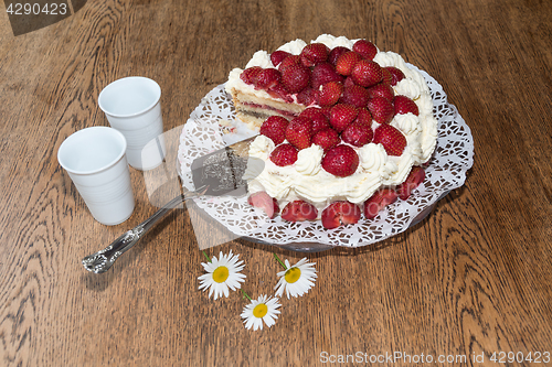 Image of Table set for summer celebration