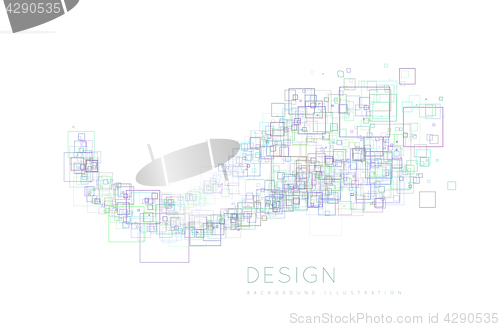 Image of Background of the squares in a modern style.