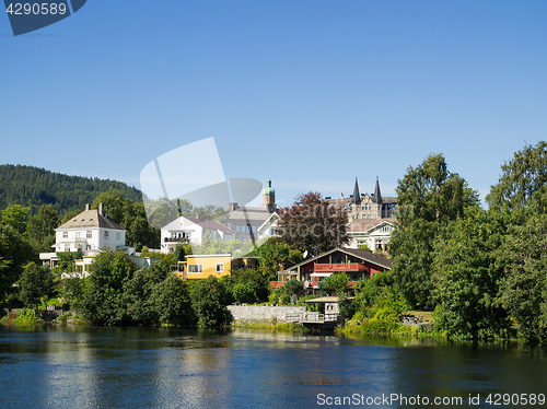 Image of Nidelven in Trondheim, Norway