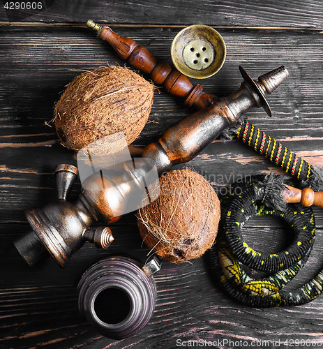 Image of Hookah with coconut flavor
