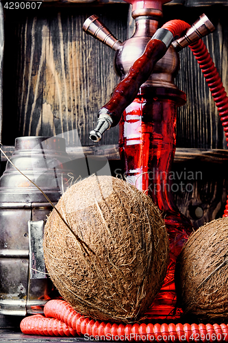 Image of Hookah with coconut flavor