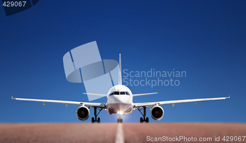 Image of Boing on runway