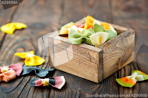 Image of raw pasta