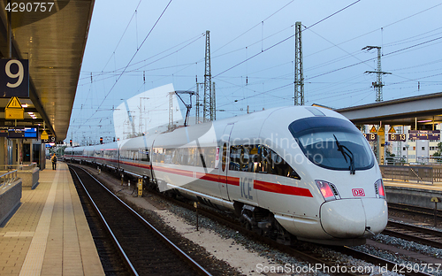 Image of High-speed train ICE T of German railway company Deutsche Bahn