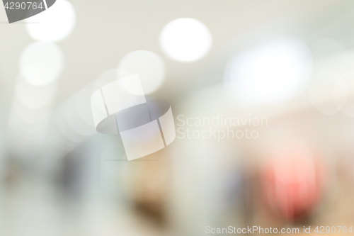 Image of Abstract urban background with blurred buildings and street