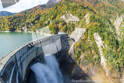 Image of Kurobe dam in Toyama of Japan