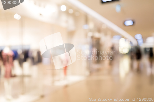Image of Blur view of shopping center