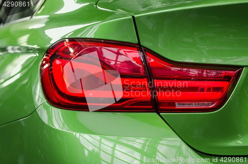 Image of Sports car rear tail-lamp brakelight