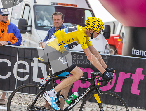 Image of Yellow Jersey on Mont Ventoux - Tour de France 2013