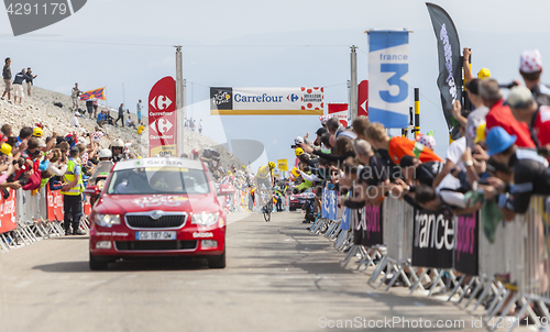 Image of Yellow Jersey on Mont Ventoux - Tour de France 2013