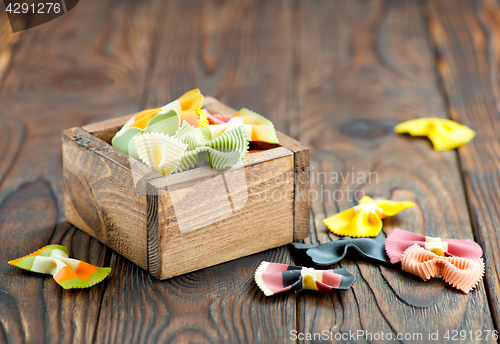 Image of raw pasta