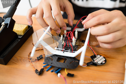 Image of Building of flying drone