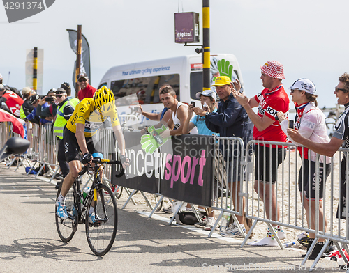 Image of Yellow Jersey on Mont Ventoux - Tour de France 2013