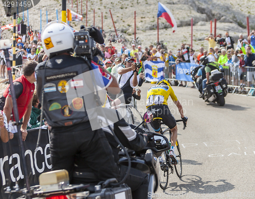 Image of Yellow Jersey on Mont Ventoux - Tour de France 2013