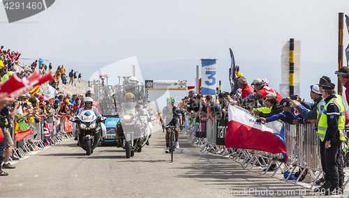 Image of Nairo Quintana on Mont Ventoux - Tour de France 2013