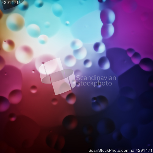 Image of colorful oil drops background