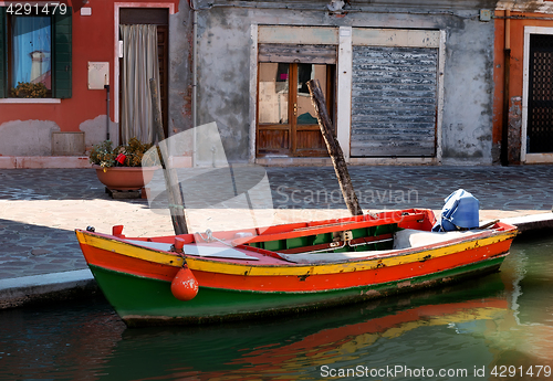 Image of Motorboat in Burano