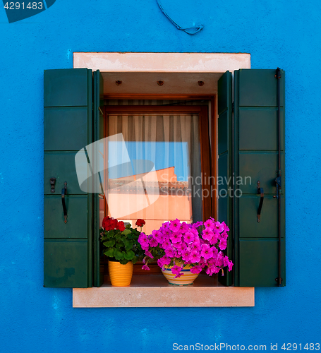 Image of Window with flowers