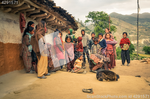 Image of Curious children in Nepal