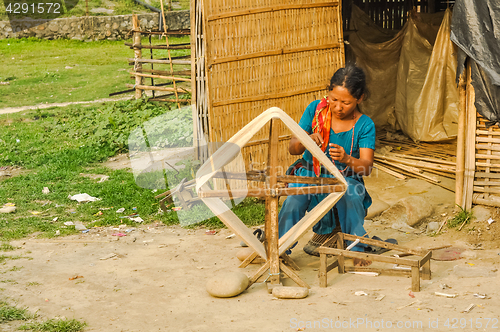 Image of Working woman in Nepal