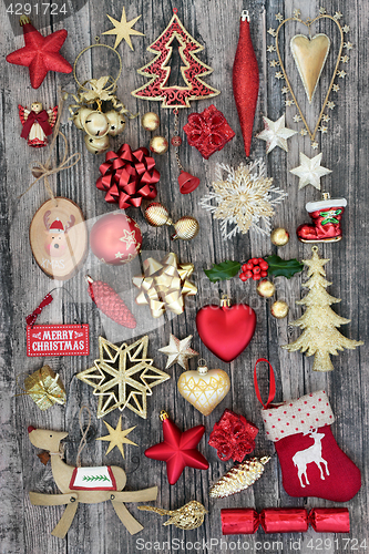 Image of Christmas Symbols with Decorations