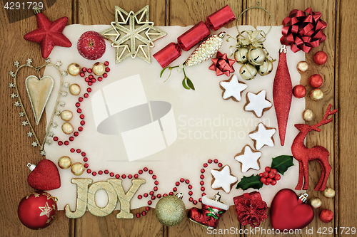 Image of Christmas Festive Background Border