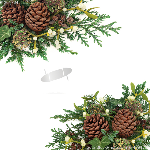 Image of Winter Greenery Arrangement