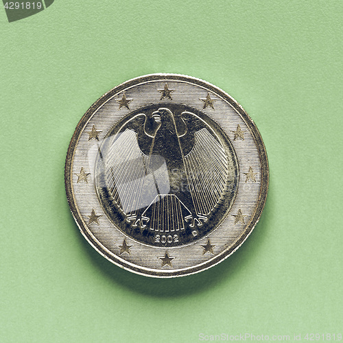 Image of Vintage One Euro coin money