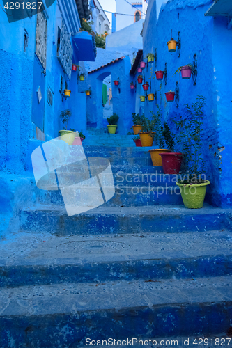 Image of Chefchaouen, the blue city in the Morocco.