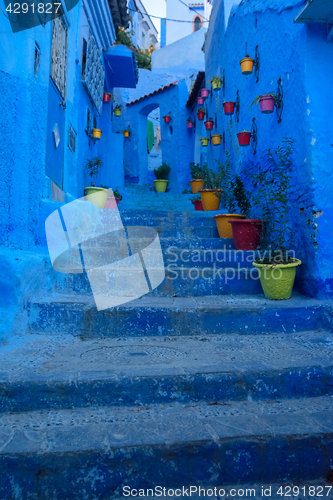 Image of Chefchaouen, the blue city in the Morocco.