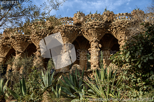 Image of Park Guell in Barcelona, Spain.