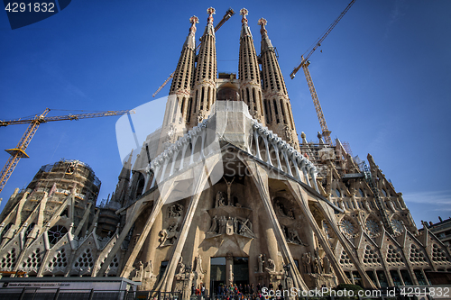 Image of Sagrada Familia - Catholic church in Barcelona, Catalonia