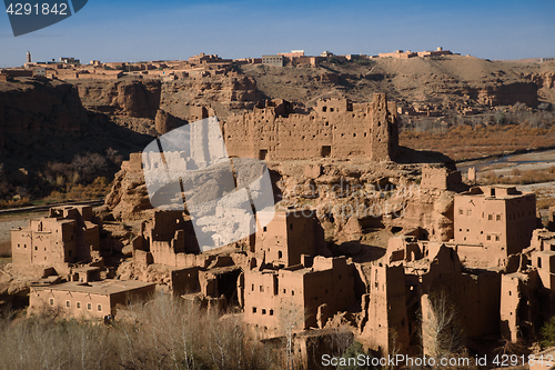 Image of Old kasbah in the Atlas Mountains of Morocco