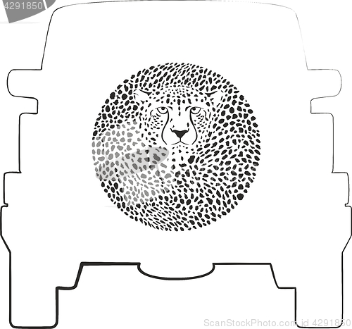 Image of Wheel Cover - Cheetah