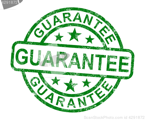 Image of Guarantee Stamp Shows Assurance And Risk Free