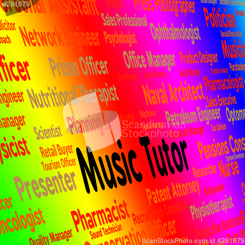 Image of Music Tutor Indicates Sound Track And Acoustic