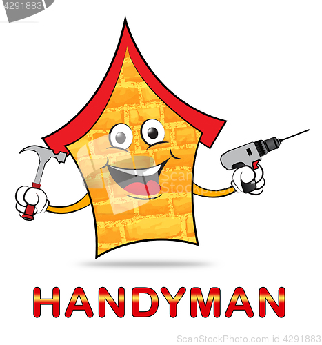 Image of Handyman House Represents Home Improvement And Apartment