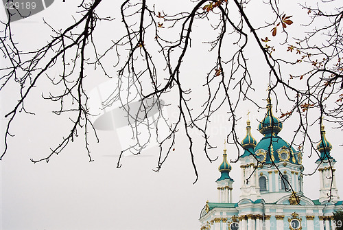 Image of Andrew's church in fall