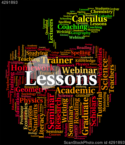 Image of Lessons Word Shows Seminar Lectures And Words