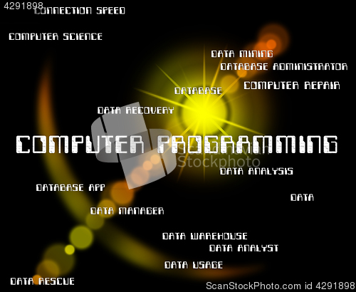 Image of Computer Programming Indicates Software Design And Communication