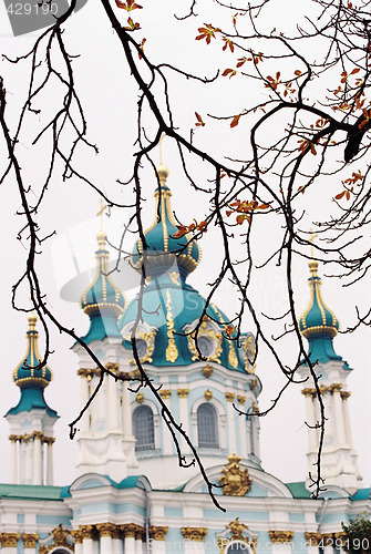 Image of Andrew's church in fall