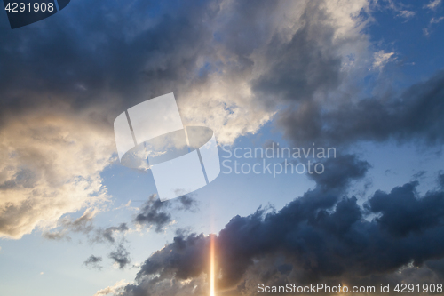 Image of the sky at sunset